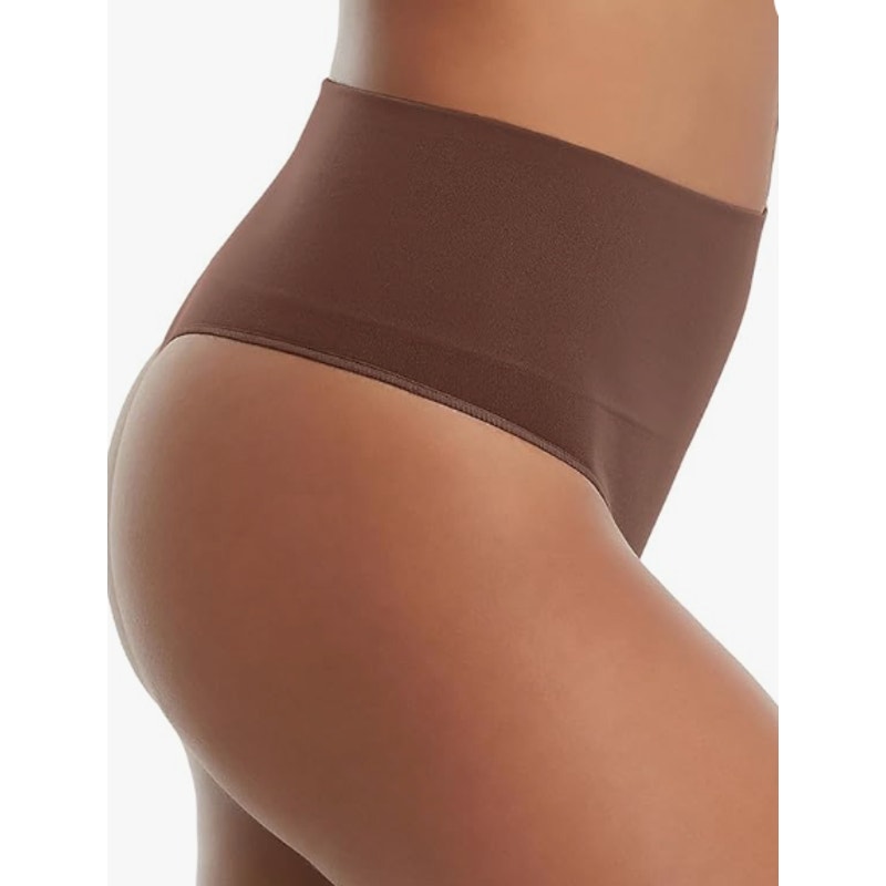 SPANX SPANXshape Everyday Shaping Thong Medium Naked 04 Brown Core Control NWT