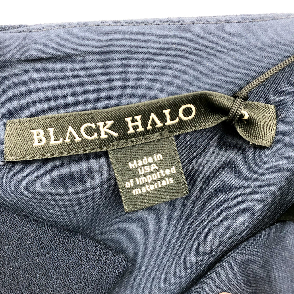 BLACK HALO Women's Lena Jumpsuit Size 2 Navy Blue Strapless NWT