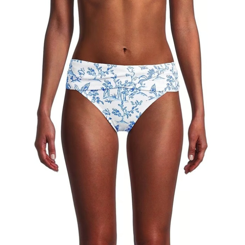 LILLY PULITZER Lagoon Hipster Biknini Bottom US 4 Resort White Tall Tales NWT