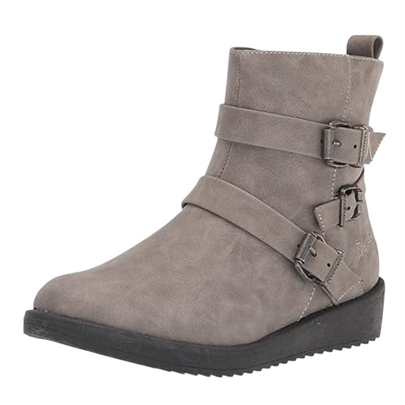 Blowfish Malibu Girls Clover Ankle Boots US 2 EU 33 Grey NWOB