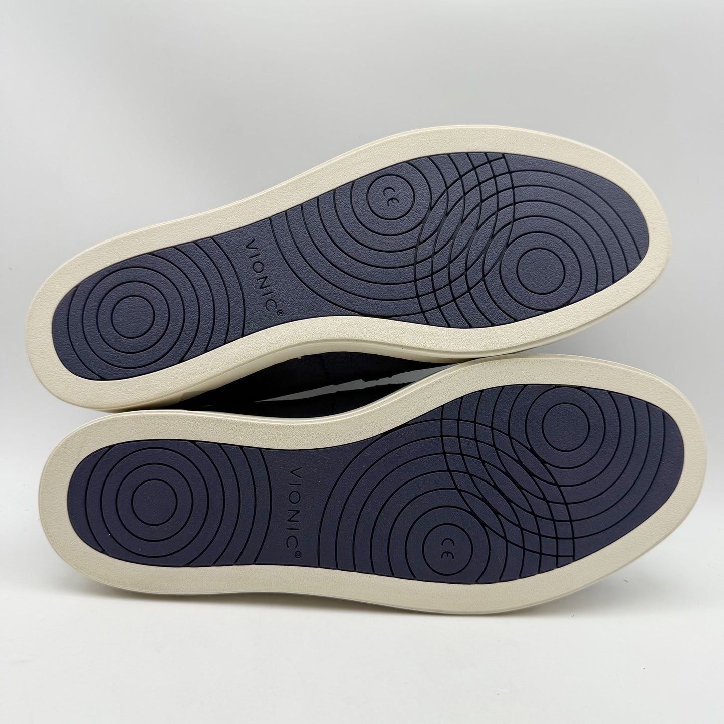 Vionic Mens Thompson Loafers US 11.5 M EU 44.5 Navy Blue Suede NIB