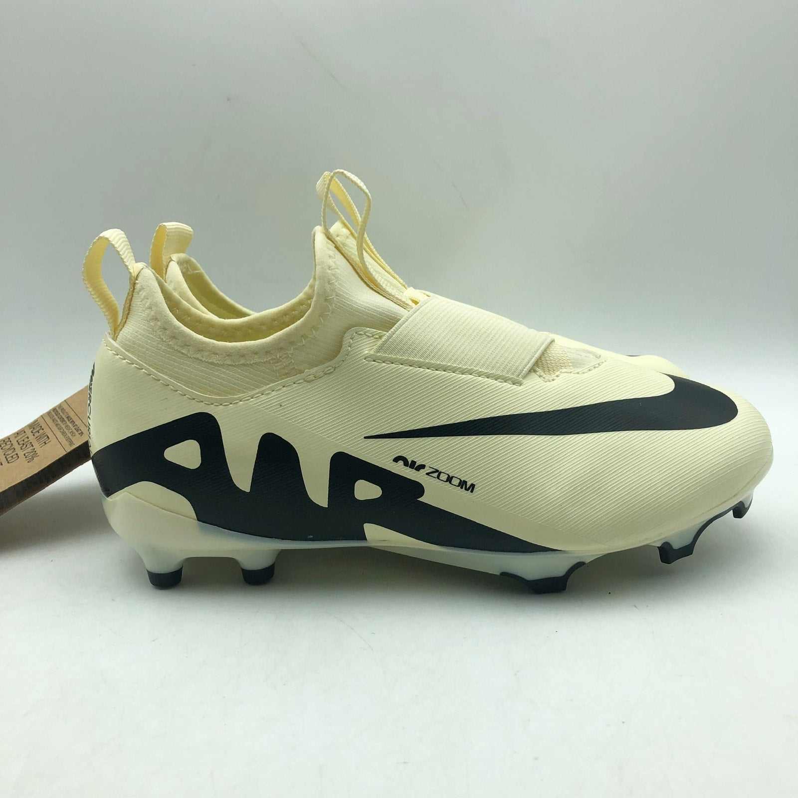 Nike Mercurial Vapor 15 Academy Soccer Cleats 1 YOUTH Pale Yellow DJ5617 NWOB