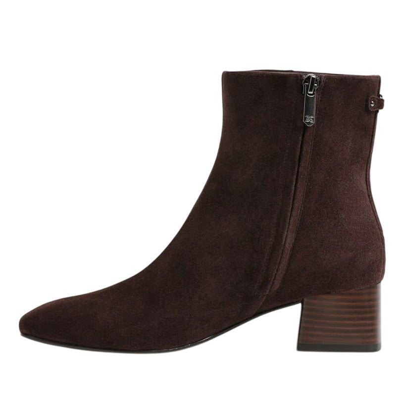 Sam Edelman Womens Paige Ankle Boots Size 11 M Dark Brown Suede NWOB