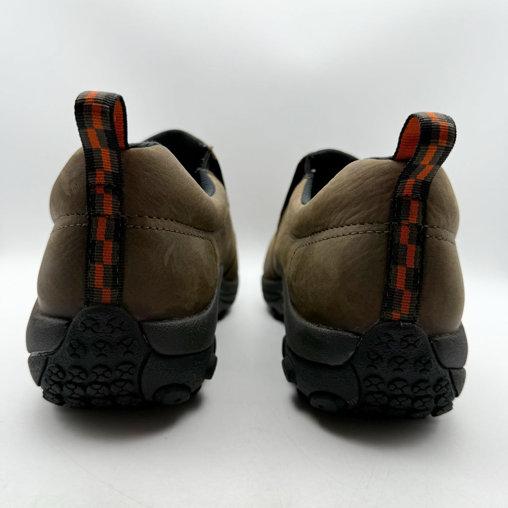 Merrell Mens Jungle Moc Toe Work Shoes US 15 M Brown Suede Slip On Comp Toe NIB