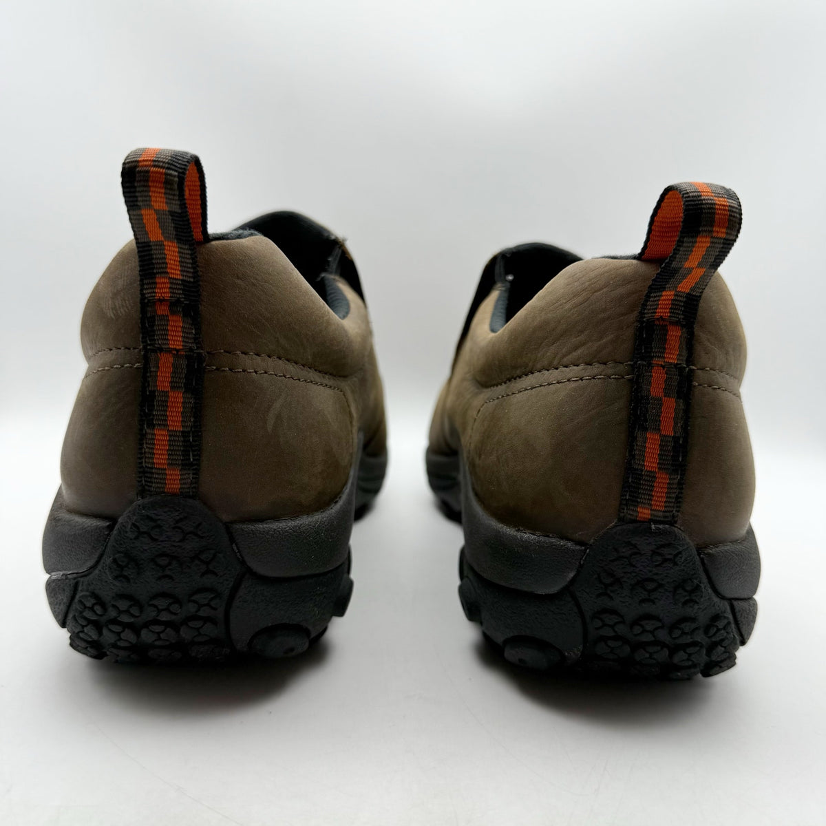 Merrell Mens Jungle Moc Toe Work Shoes US 15 M Brown Suede Slip On Comp Toe NIB