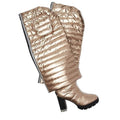 Naturalizer Think Robyn Womens Crosswalk Boots Size 6 Cashmere Gold Puff NIB