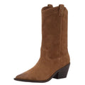 Steve Madden Womens Stetson Western Boots US 7.5 M Brown Suede NWOB