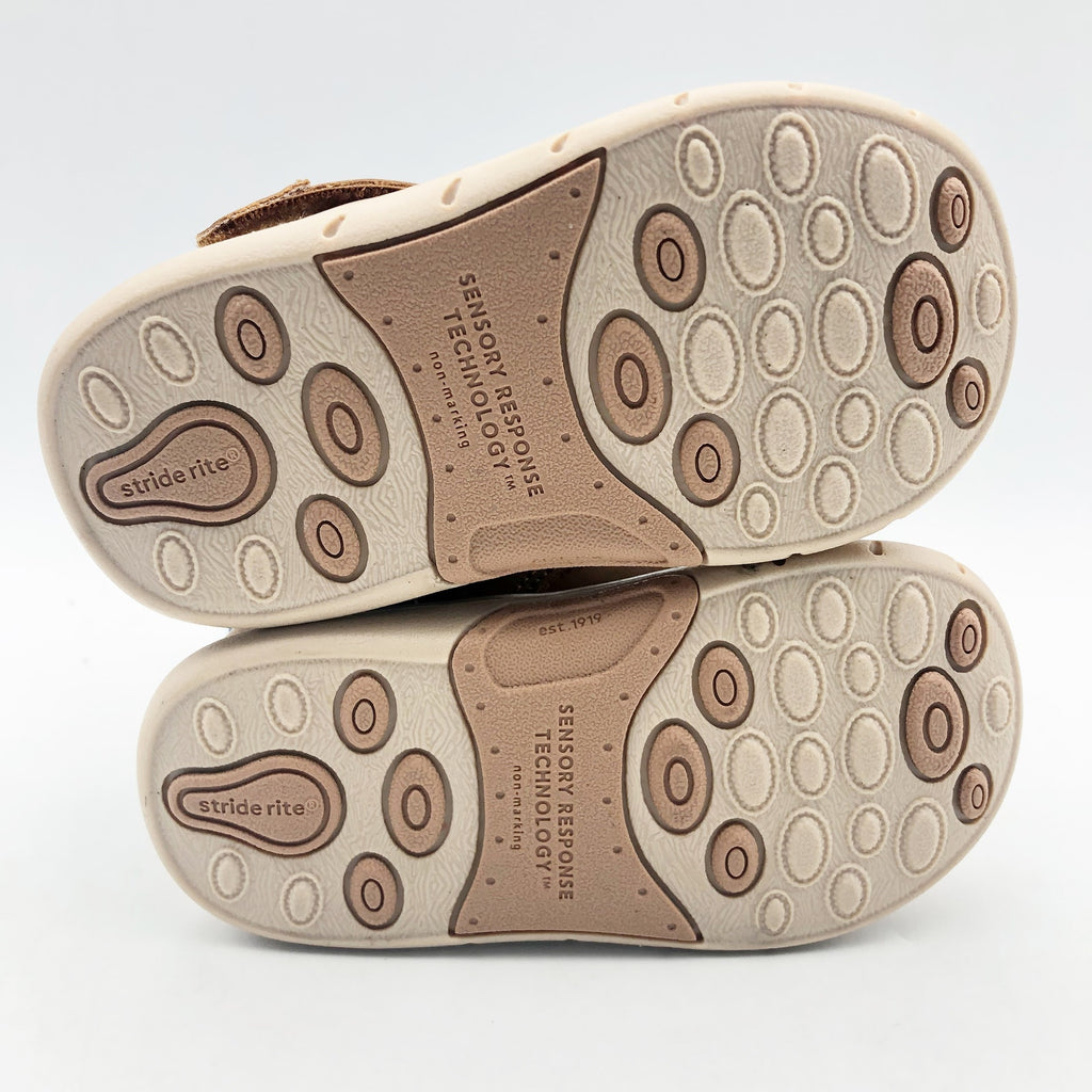 Stride Rite SRT Quinn Hazel Boy Boots Size 5 Brown Kids Shoes NIB