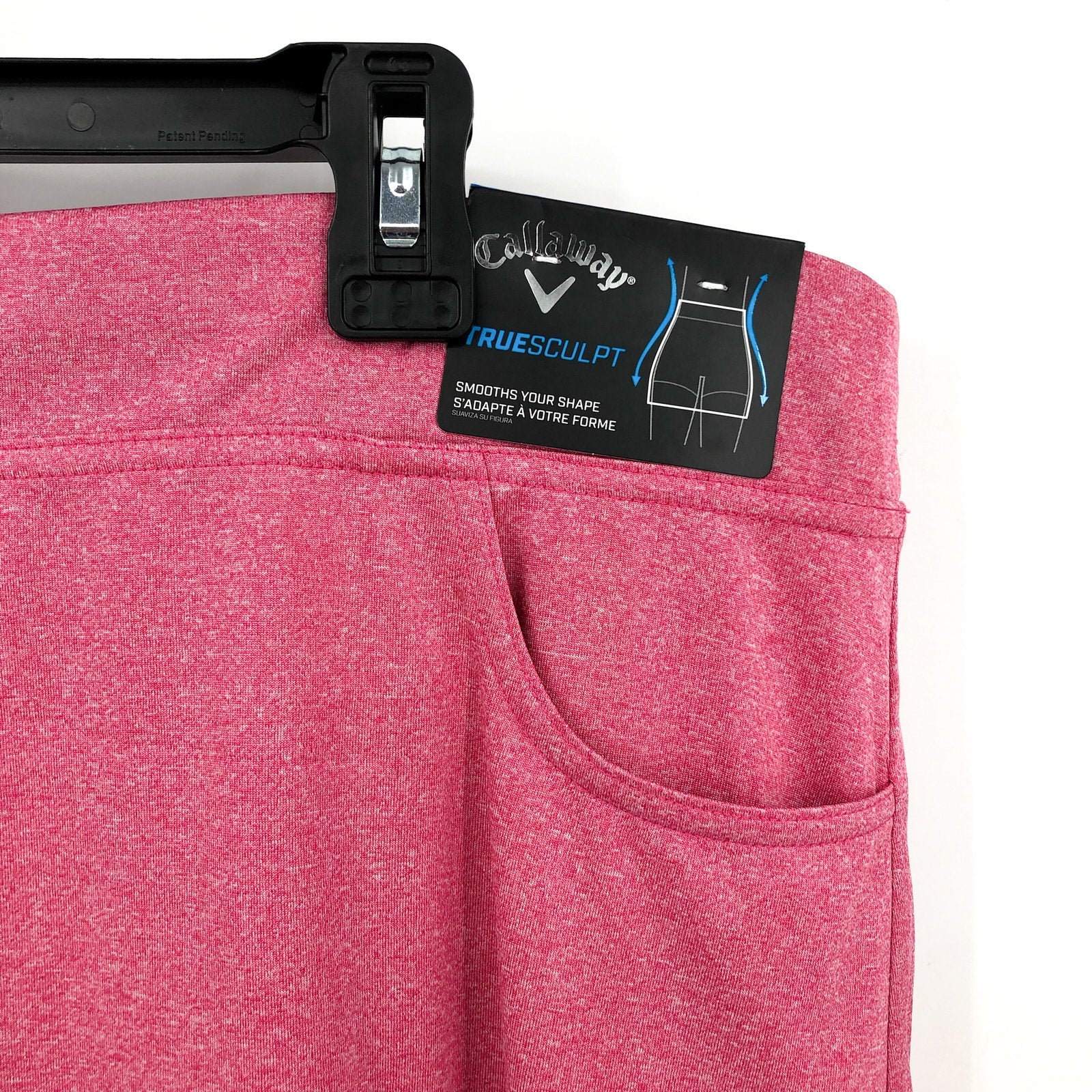 CALLAWAY Women's Opti Dri True Sculpt Golf Skort XL Pink Peacock Heather NWT