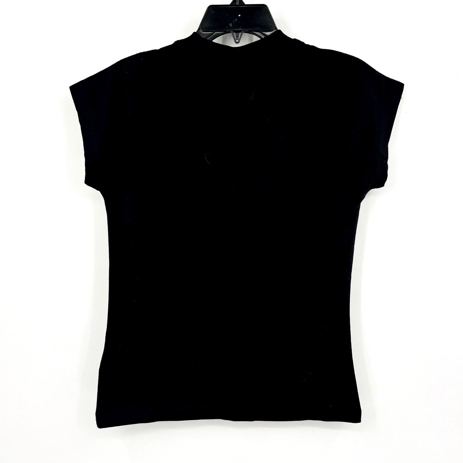 ADIDAS Women's Essentials Linear Cotton Tee Small Black White Short Sleeve NWT
