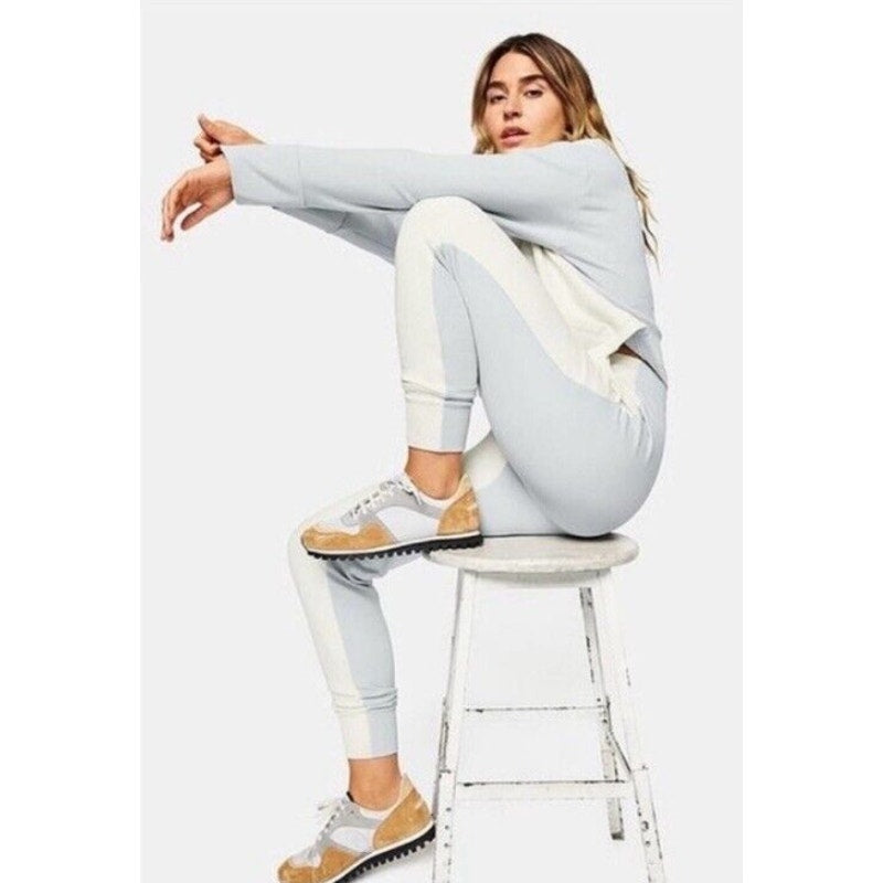 OUTDOOR VOICES Women's Soft Cotton Jogger XS White Grey Dove/Bone Pants NWT