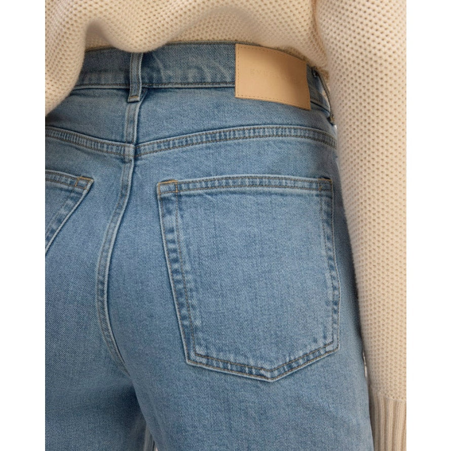 EVERLANE Women's The Way-High Jeans Size 28R US 6 Light Indigo Blue Denim NWT