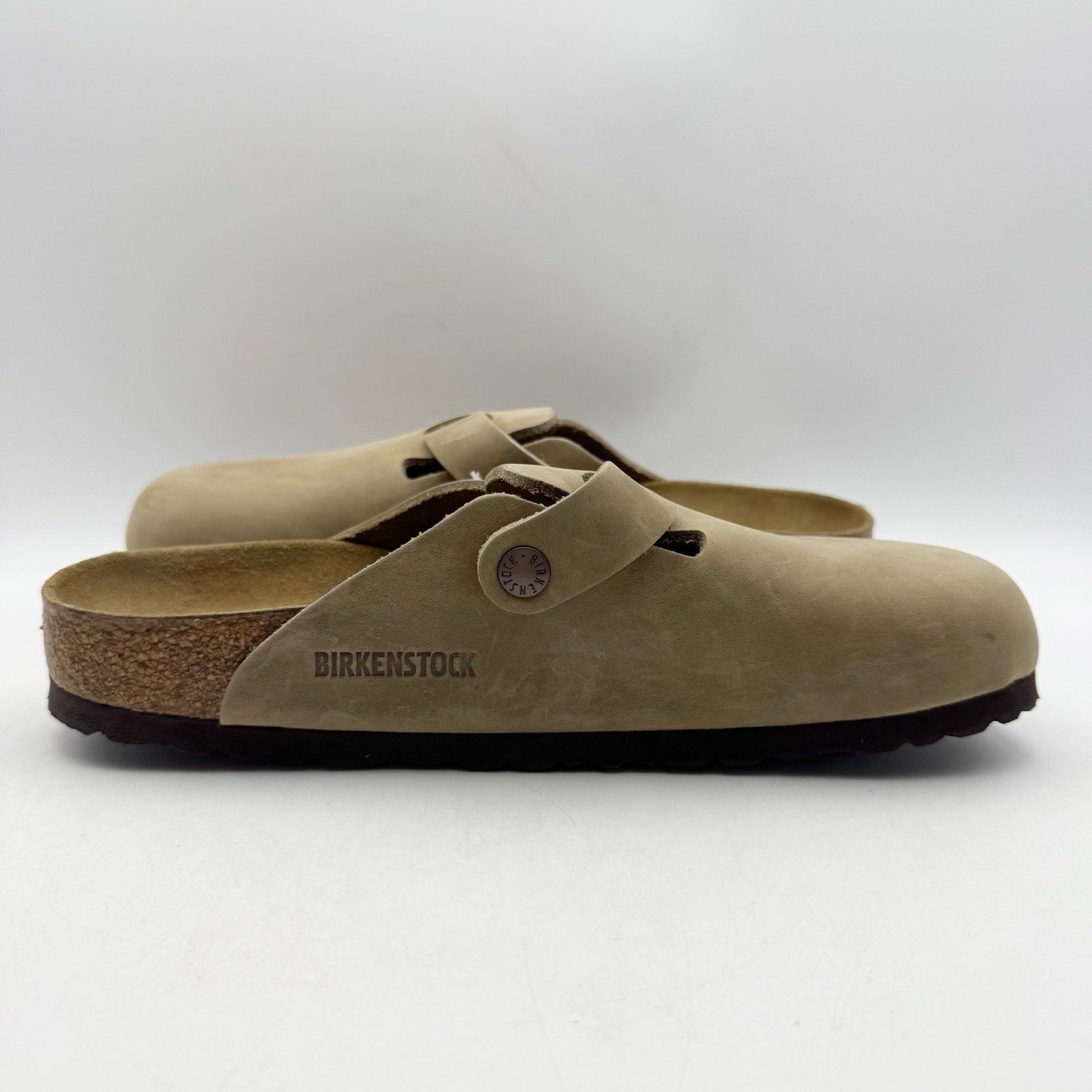 Birkenstock Womens Boston Soft Footbed Clogs EU 40 US 9 Brown Suede Slip On NWT