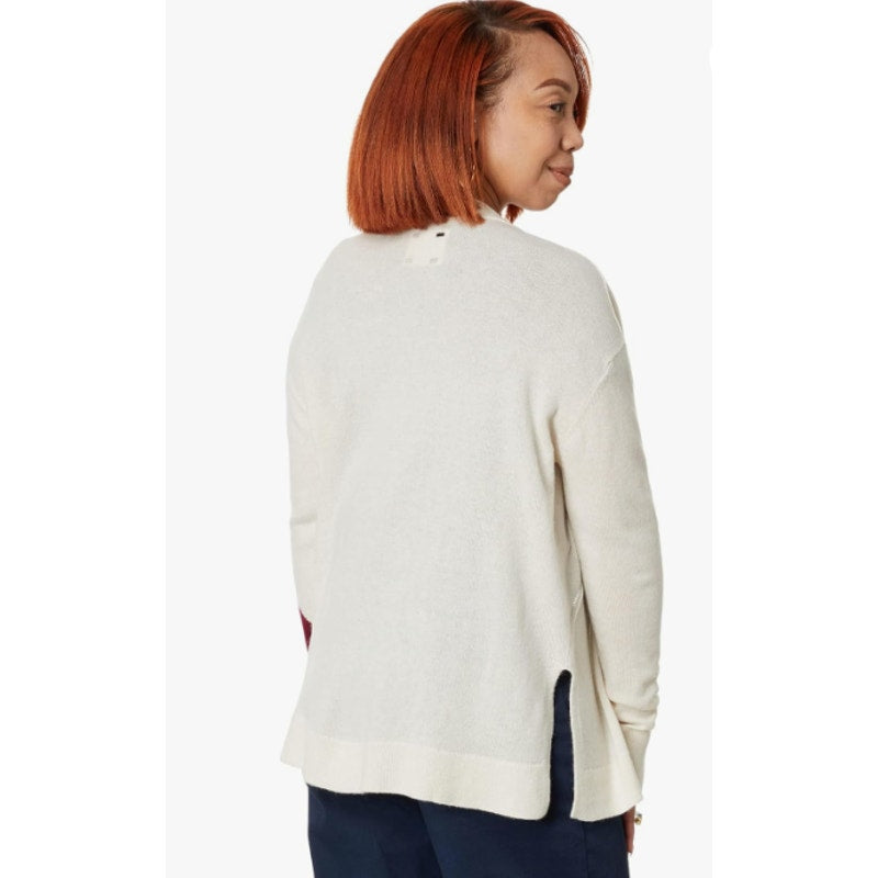 LABEL Women's Go-To Cardigan Sweater Small Putty Beige Wool Cashmere V-Neck NWT
