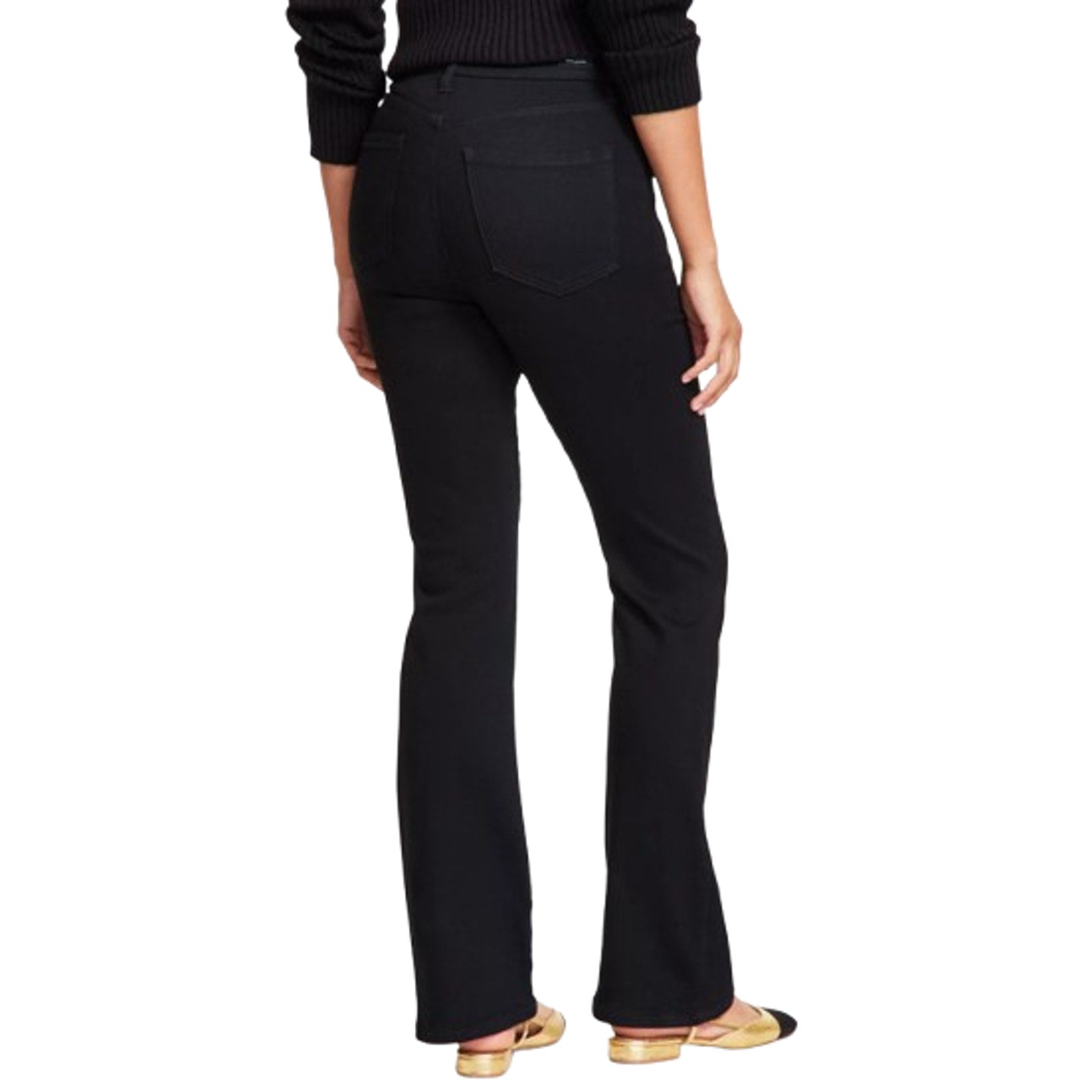 LIVERPOOL Women's Lucy Bootcut Jeans 6/28 Black Rinse High-Rise Stretch NWT