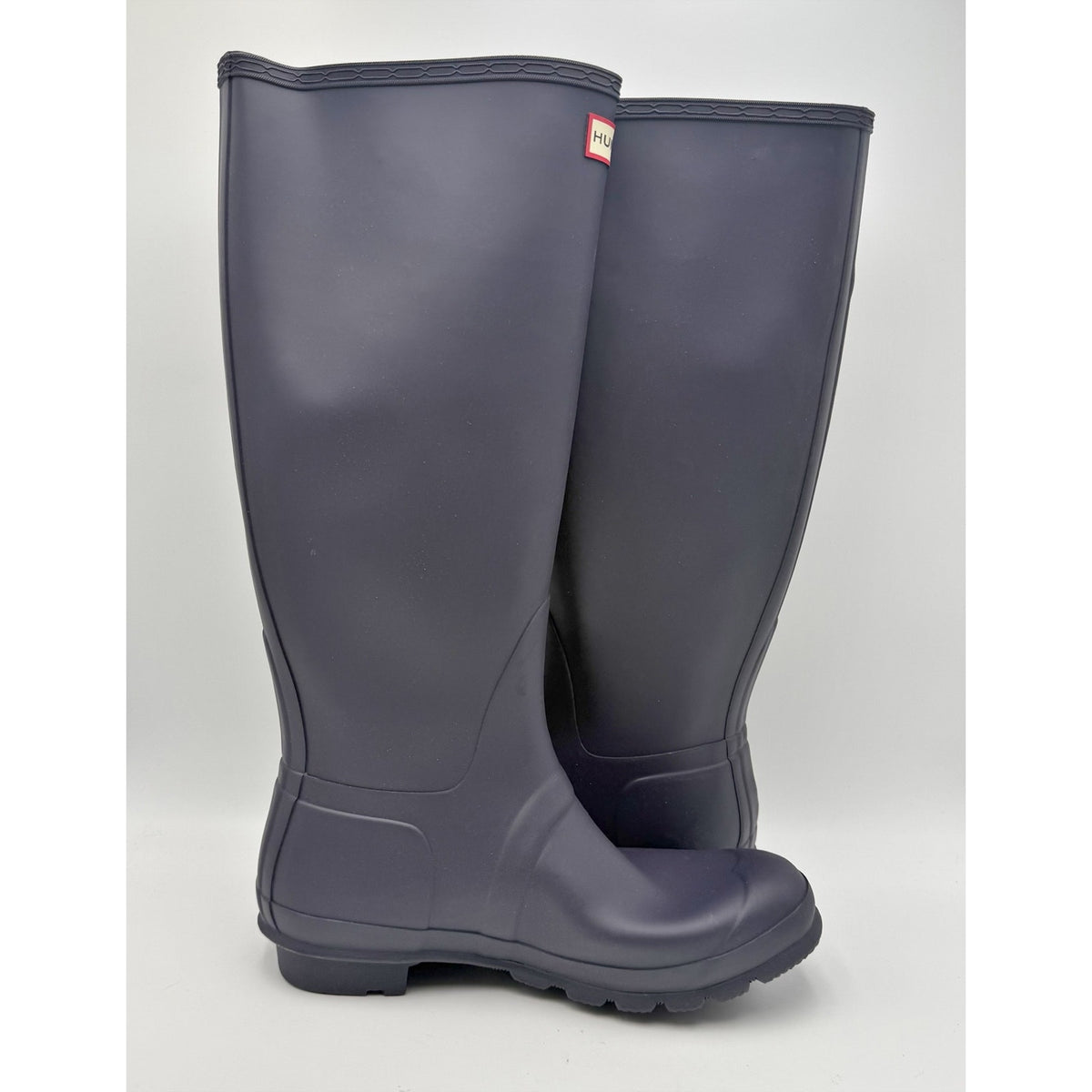 Hunter Womens Original Tall Rain Boots Size 10 Navy Blue Waterproof NWOB
