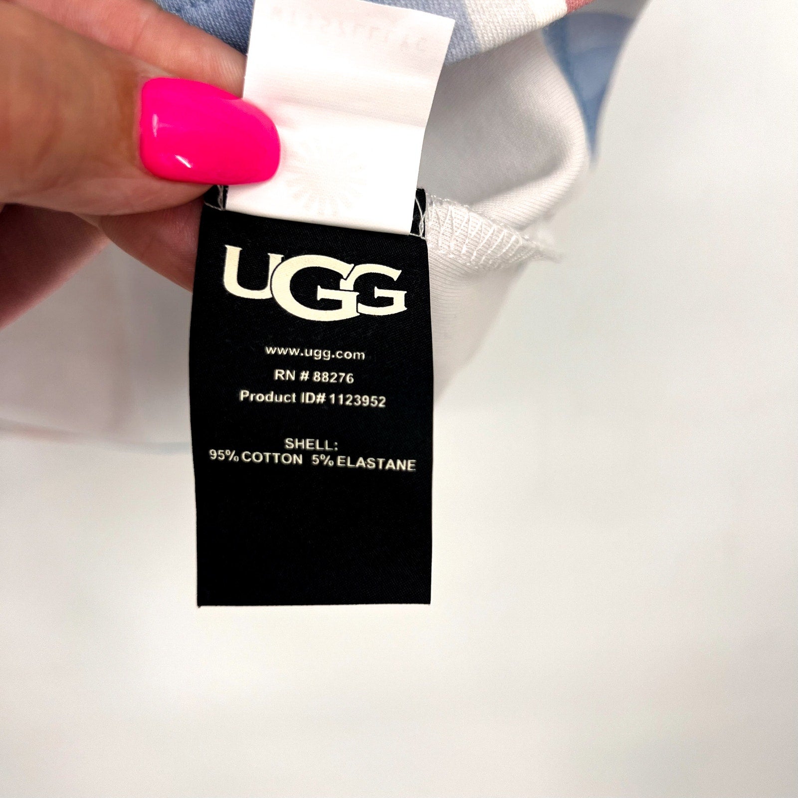 UGG UNISEX Pride Logo Equality T-shirt XXS Blue Multi Stripe Short Sleeve NWT