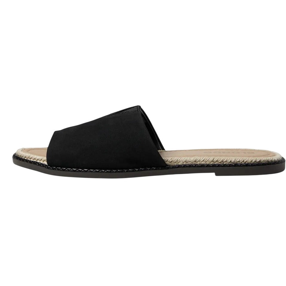 Blondo Womens Emilia Slide Sandals Size 7 Black Waterproof Leather NIB