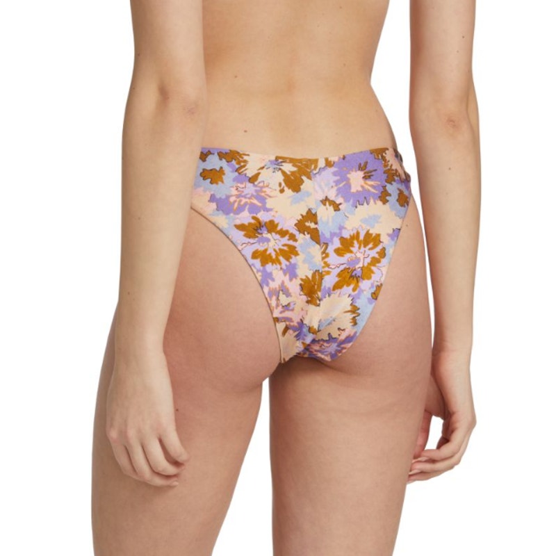 Zimmermann Violet Scoop Bikini Bottoms 3 Large Purple Multi Floral Swimwear NWOT