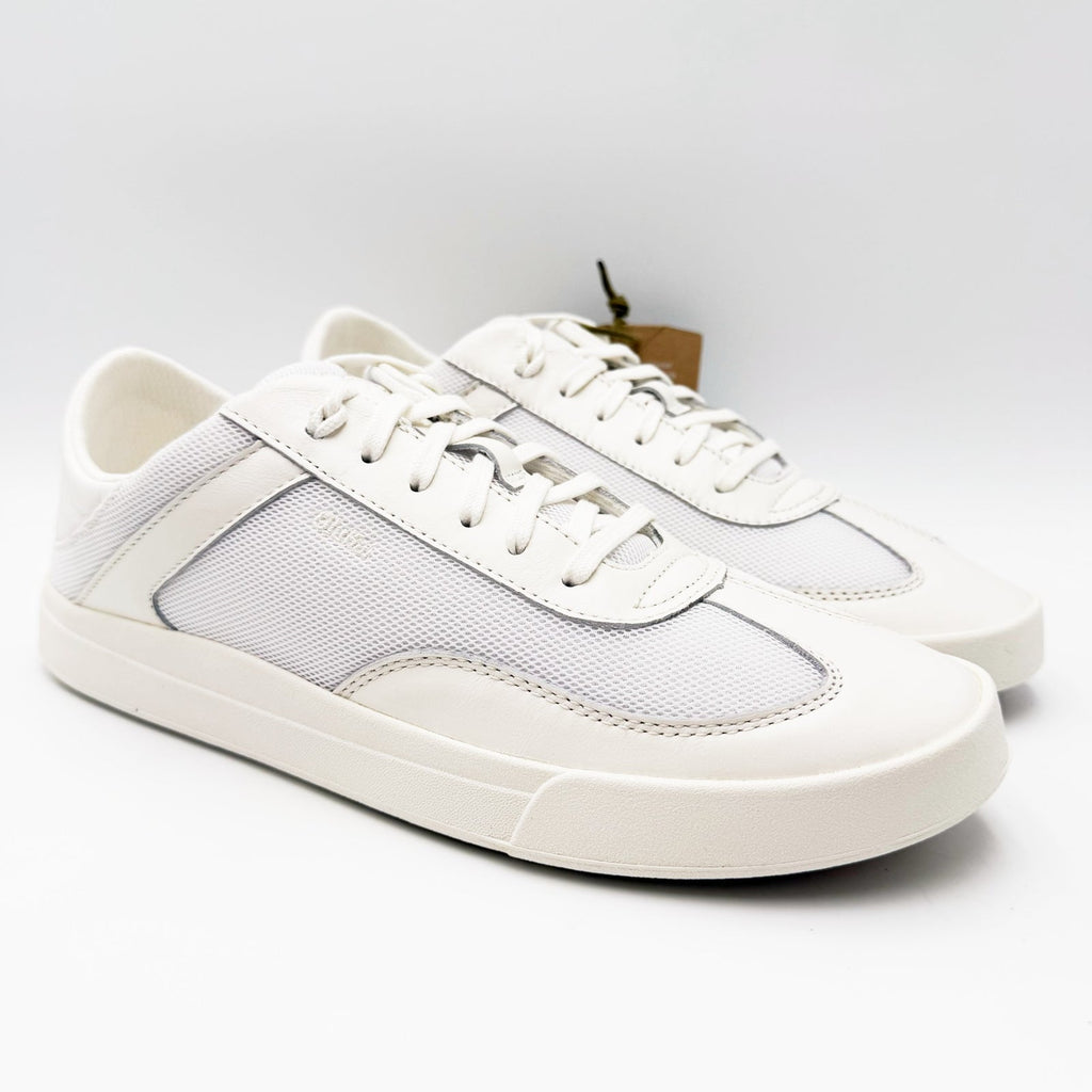 OluKai Womens Ha'upu Hulu Casual Sneakers Size 11 EU 41 Bright White NIB