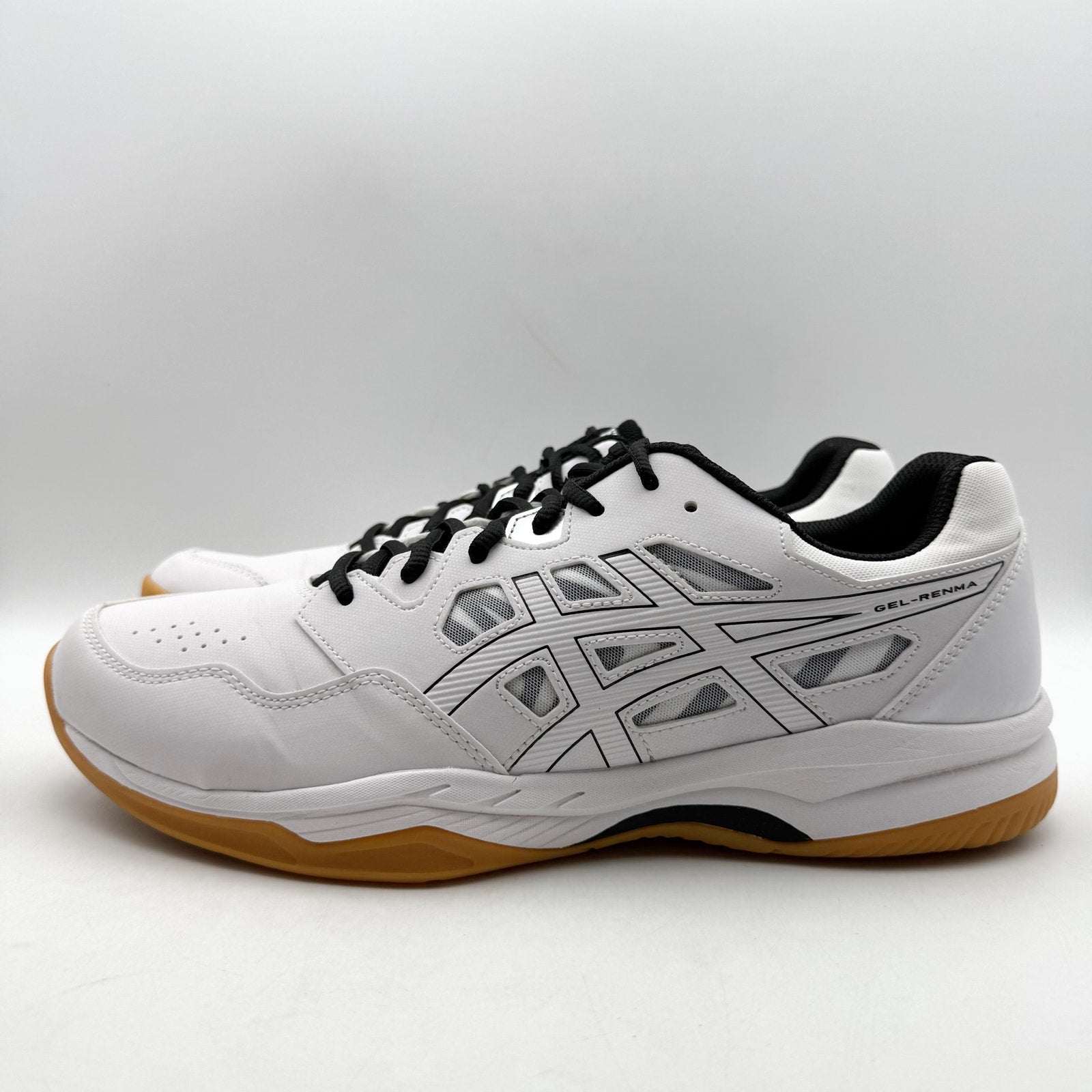 Asics Mens Gel-Renma Pickleball Shoes US 11.5 EU 46 White Black Athletic NIB