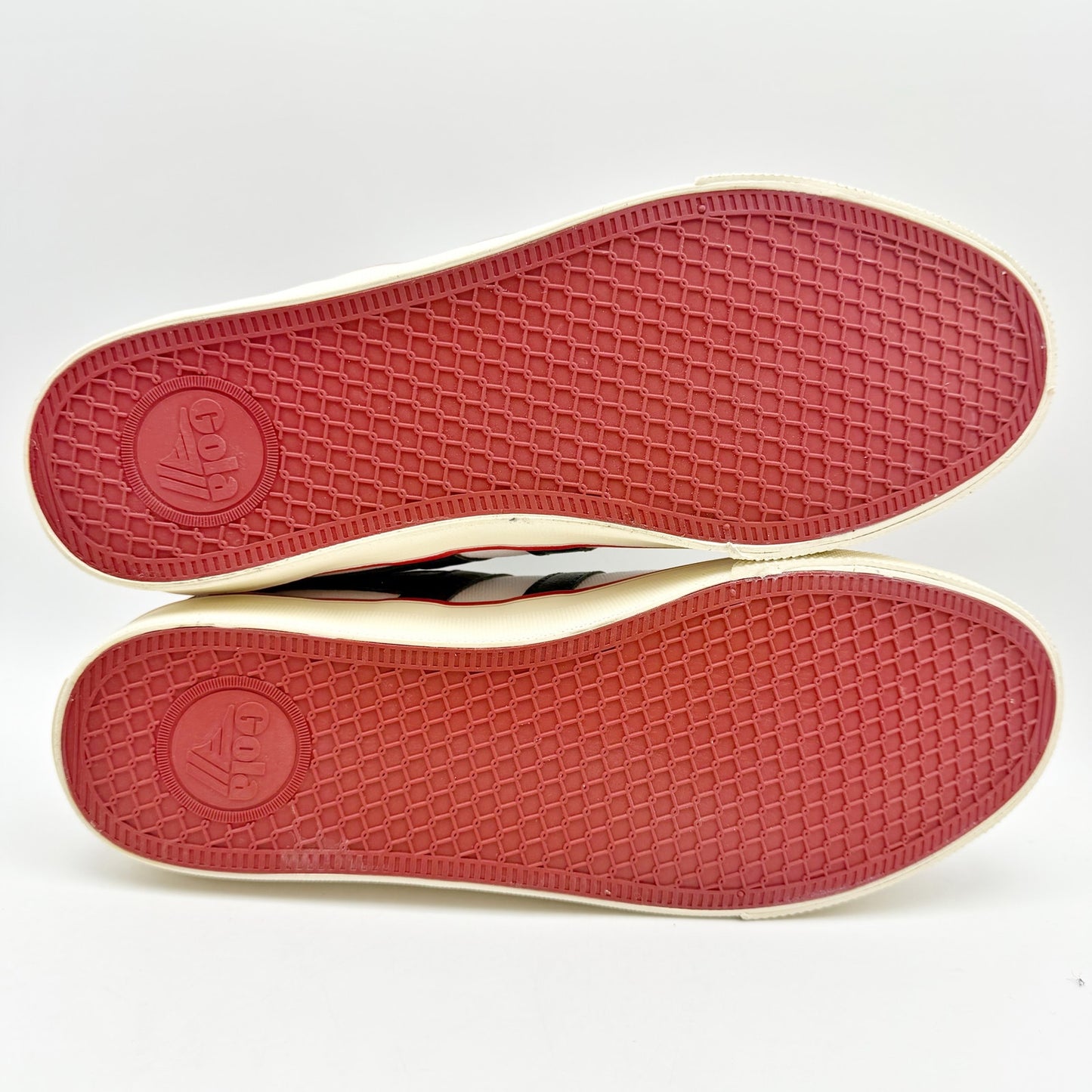 Gola Mens Comet Sneakers EU 43 US 10 White Navy Red Canvas NIB