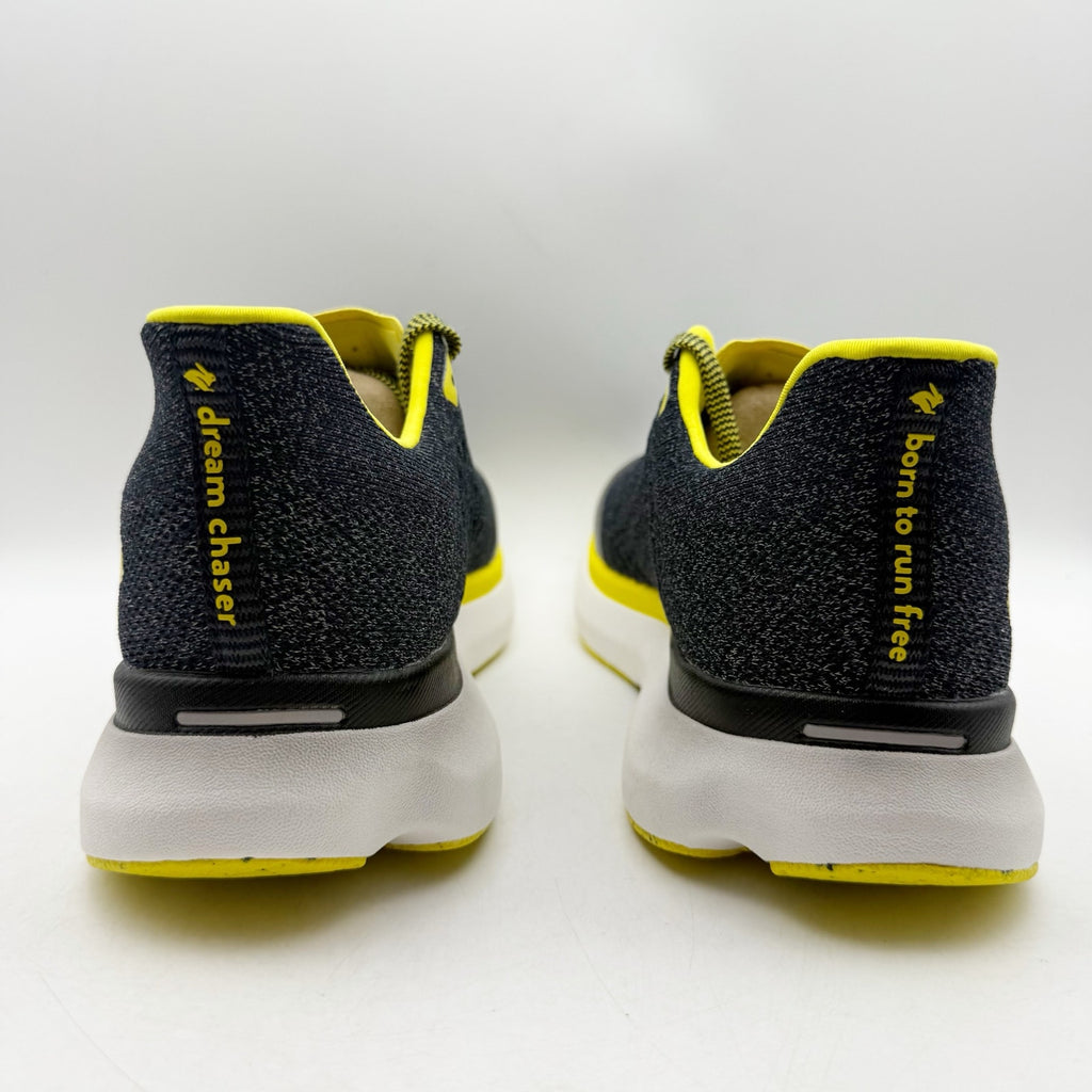 Rabbit Mens Dream Chaser Running Shoes US 11 Black Yellow Athletic Sneakers NIB