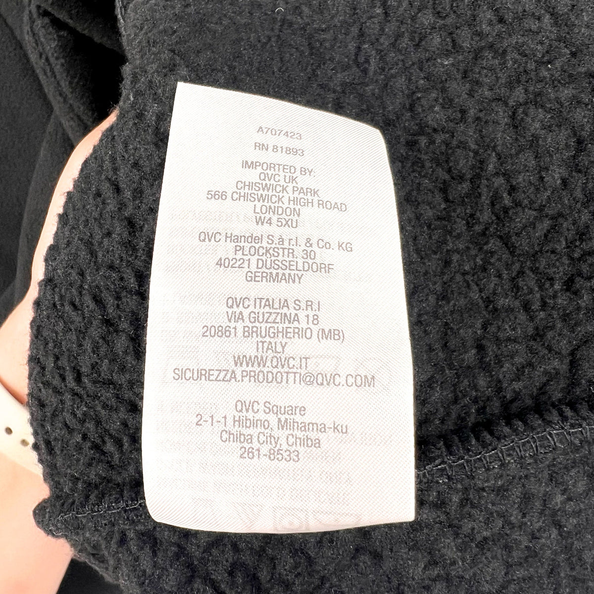 DENIM & CO. Women's Fleece Bonded Sherpa Jacket 2X Black NWOT
