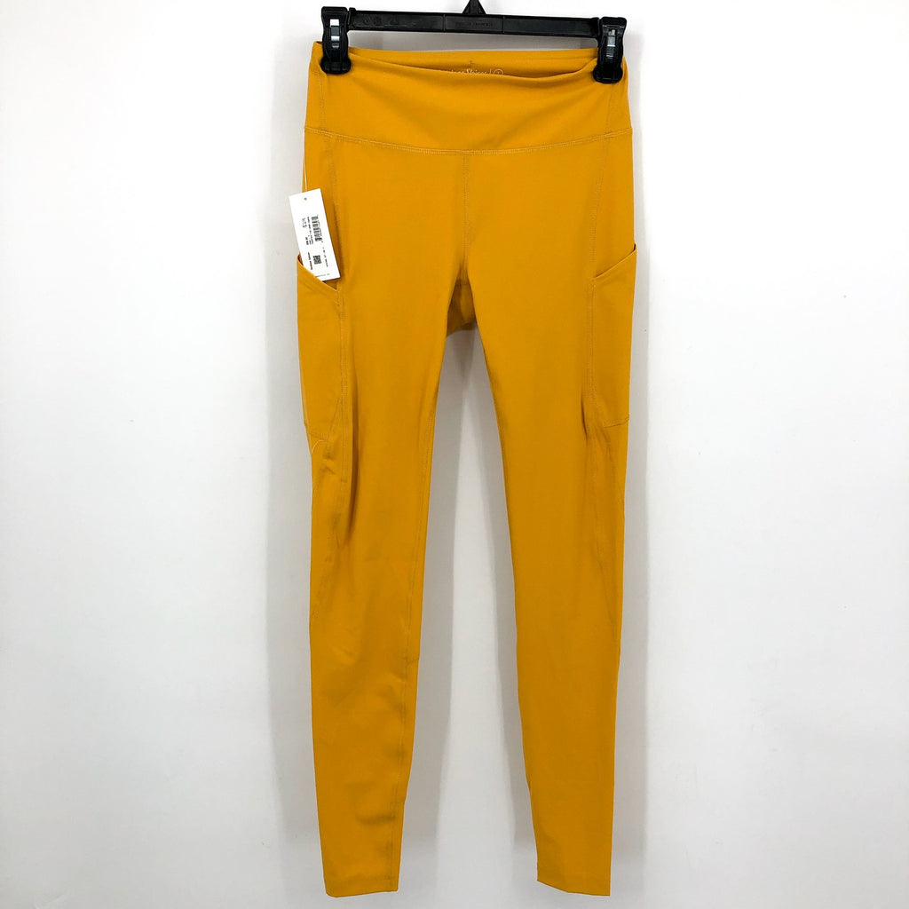OUTDOOR VOICES Women's SuperForm Full Length Leggings Small Yellow Cider NWT