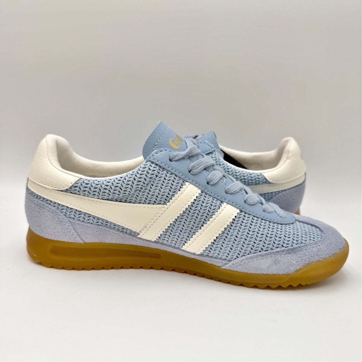 Gola Womens Tornado Zephyr Sneakers Size 7 EU 38 Blue Off White Leather NIB