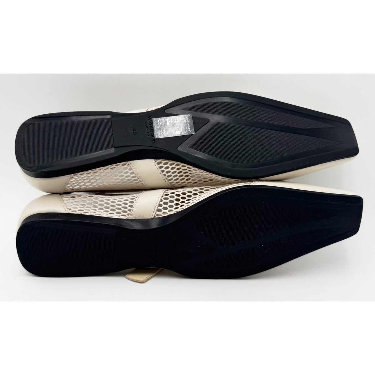 Vagabond Shoemakers Womens Wioletta Mesh Mary Jane Flats Size 10 Off White NWOB