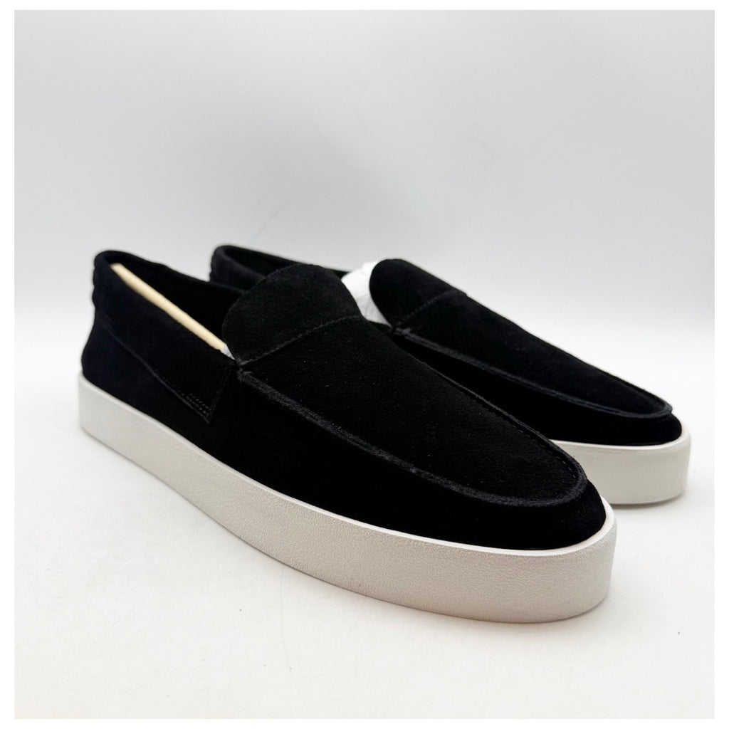 Saint Morta Men's Hemisphere Slip On Loafers Size 8 Black White Suede NIB