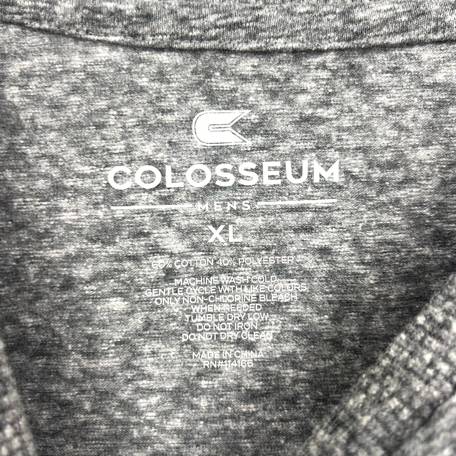 COLOSSEUM Mens Clemson Tigers Long Sleeve Tshirt XL Grey Orange Crewneck NWT