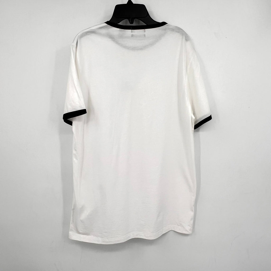 THEORY Men's Crewneck Cillian Tee Medium White Short Sleeve Cotton Jersey NWT
