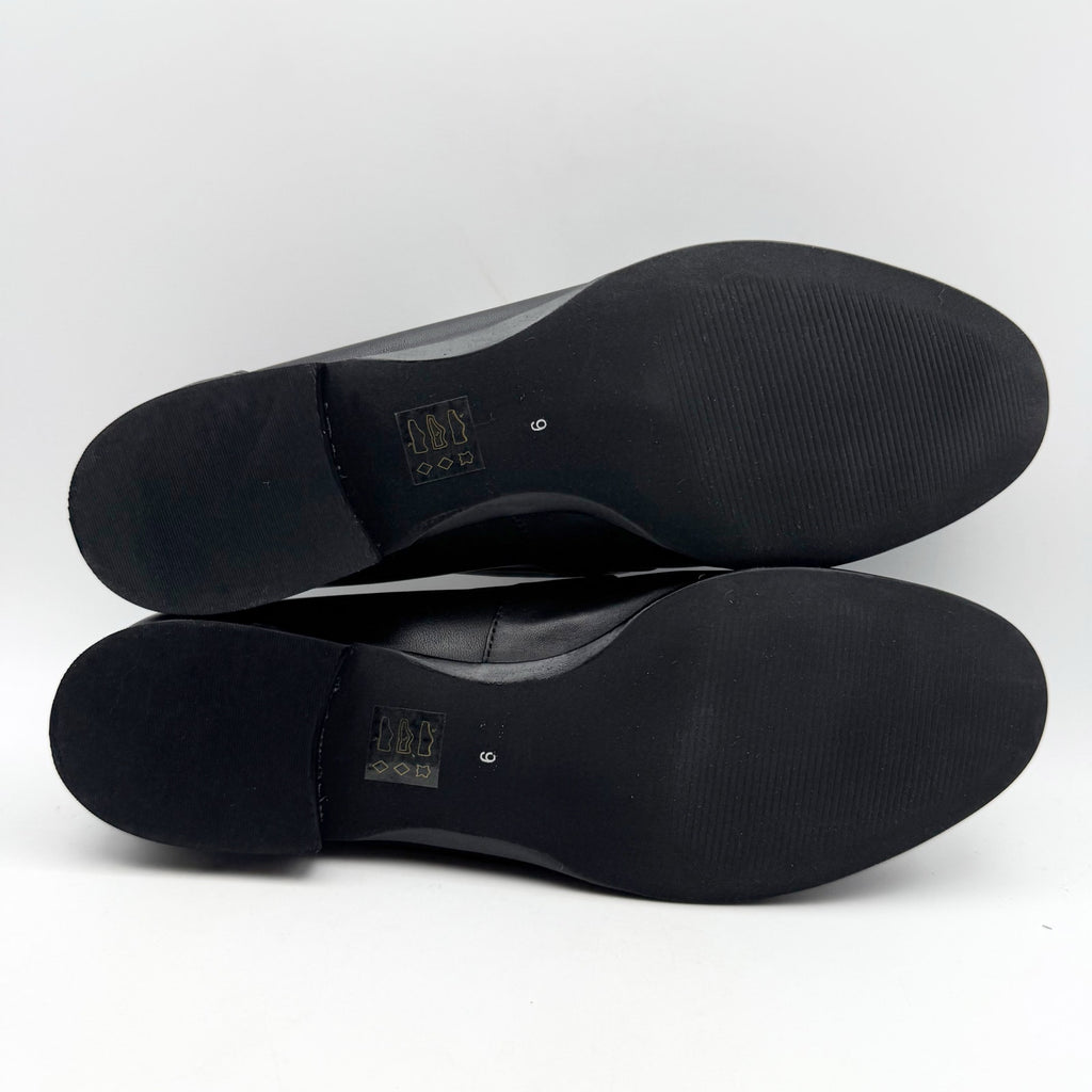 Marc Joseph New York Womens Madison Ave Loafers US 9 M Black Leather NWOB
