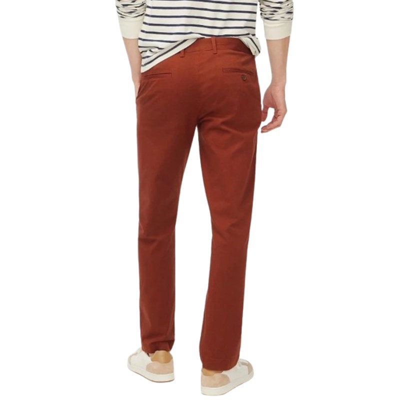 J.CREW Men's Straight-Fit Flex Chino Pants 32x30 Bricked Red Stretch H3186 NWOT