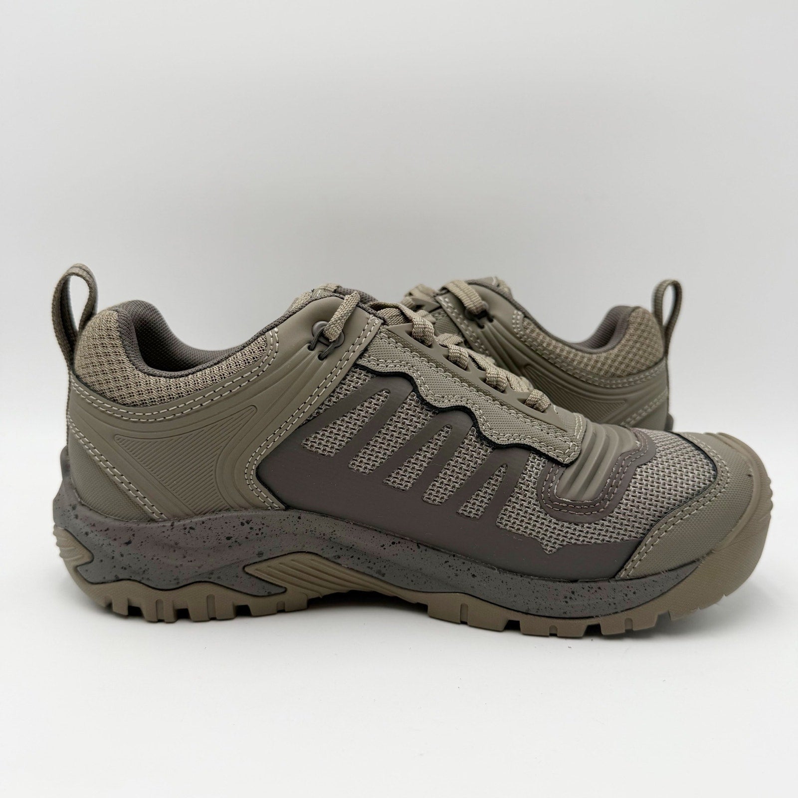 KEEN Utility Mens Reno KBF Work Shoes Size 7.5 Wide Grey Waterproof Soft Toe NIB