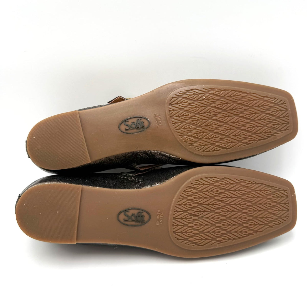Sofft Womens Palma Mary Jane Flats Size 8.5 EU 39.5 Bronze Metallic Leather NIB