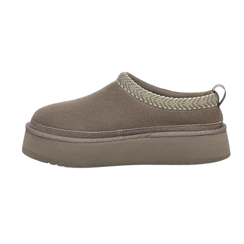 Koolaburra UGG Womens Burree Platform Slippers Size 6 Grey Cloud Suede NWOB