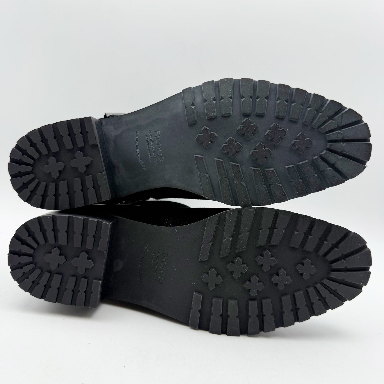 Blondo Womens Sway Ankle Booties Size 6.5 M Black Suede Waterproof NWOB