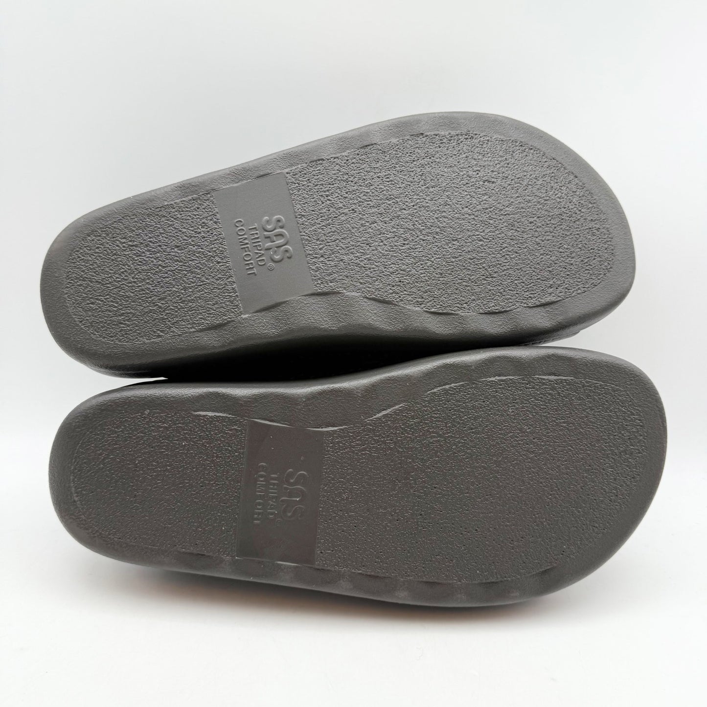 SAS Mens Encore Slide Sandals US 9.5 Wide Dark Brown Leather Comfort NWOB