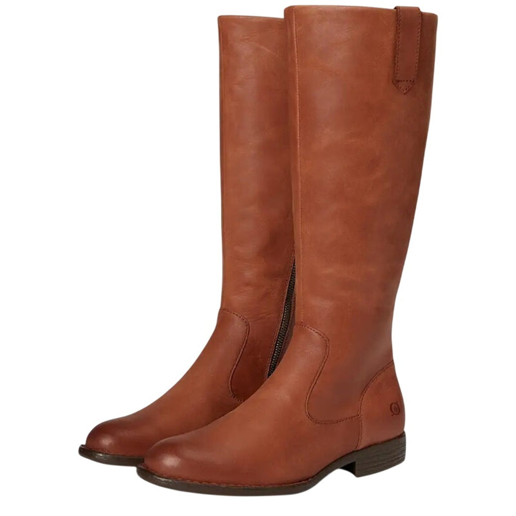 Born Womens Shaunie Knee High Boots US 7.5 M Brown Leather NIB