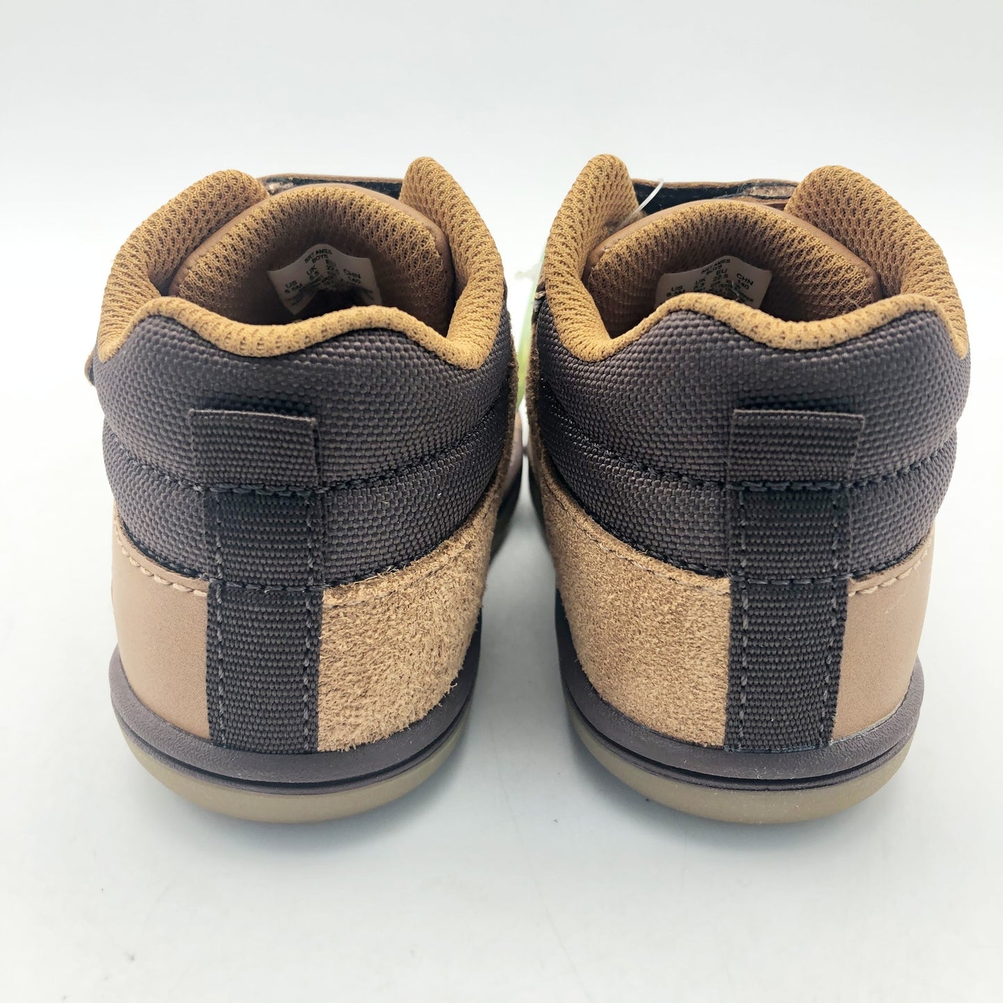 Stride Rite SRT Ames Honey Yellow Boy Boots Size 5 Wide Brown Kids Shoes NIB