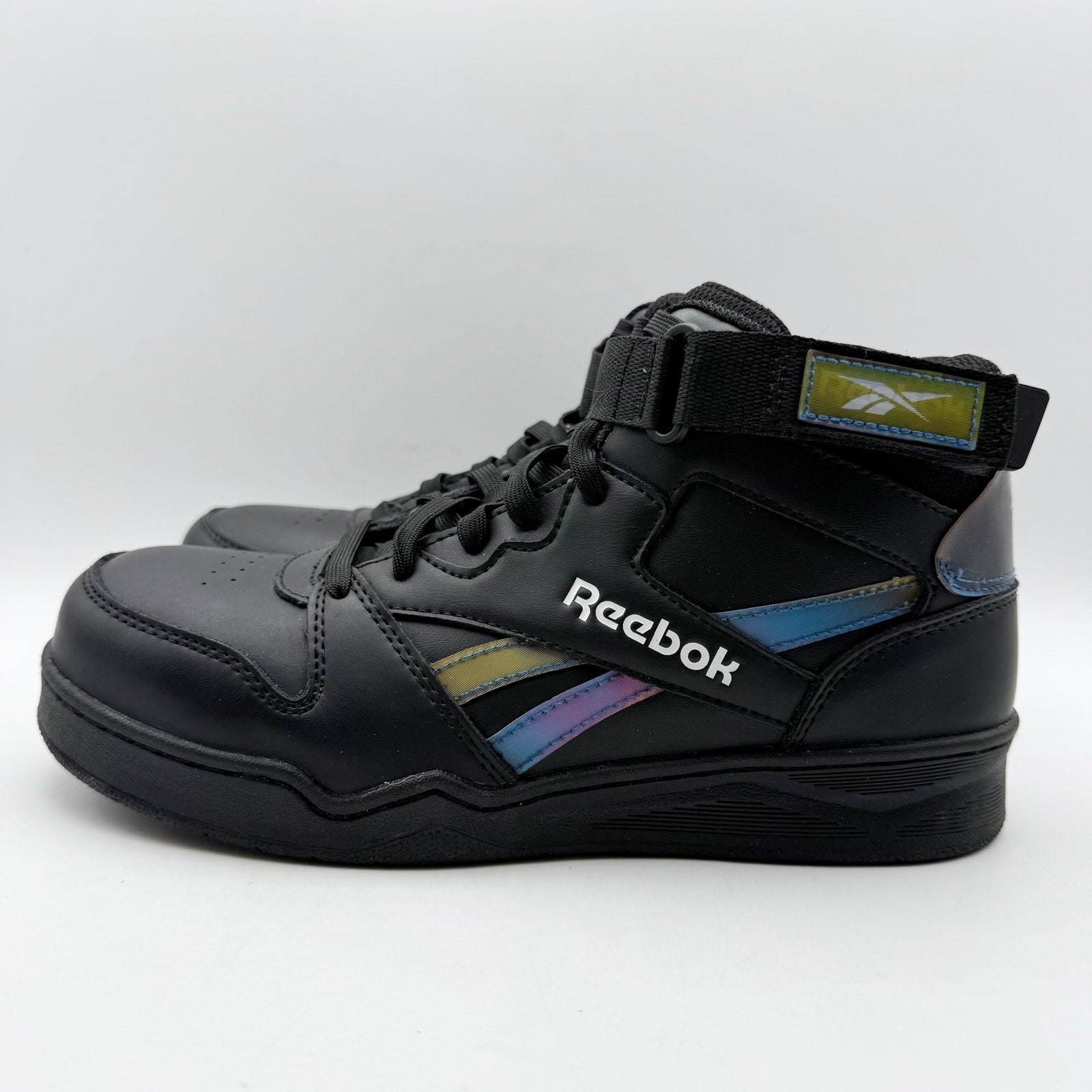 Reebok Womens High Top Work Sneakers US 12 M Black Hologram Comp Toe EH SR NIB