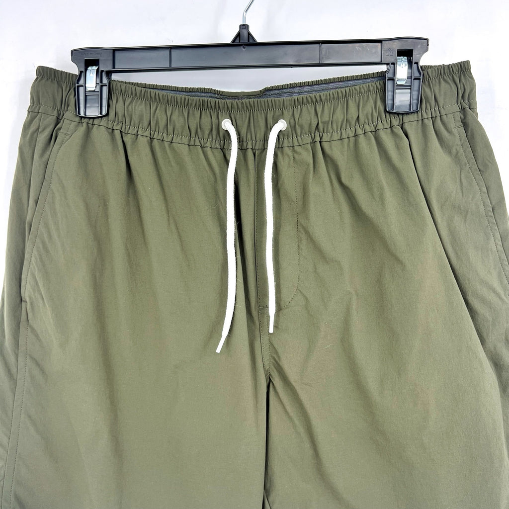 EVERLANE Men's The ReNew Swim Short Medium Dark Forest Drawstring NWOT