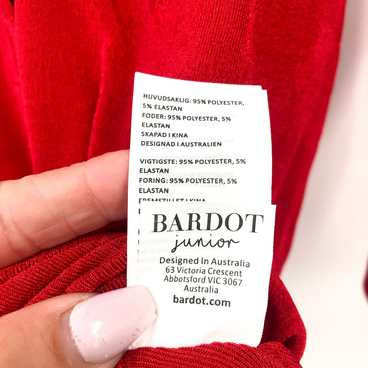 BARDOT JUNIOR Girl's Krista Mini Shirt Dress Size 14 Fire Red Long Sleeves NWT