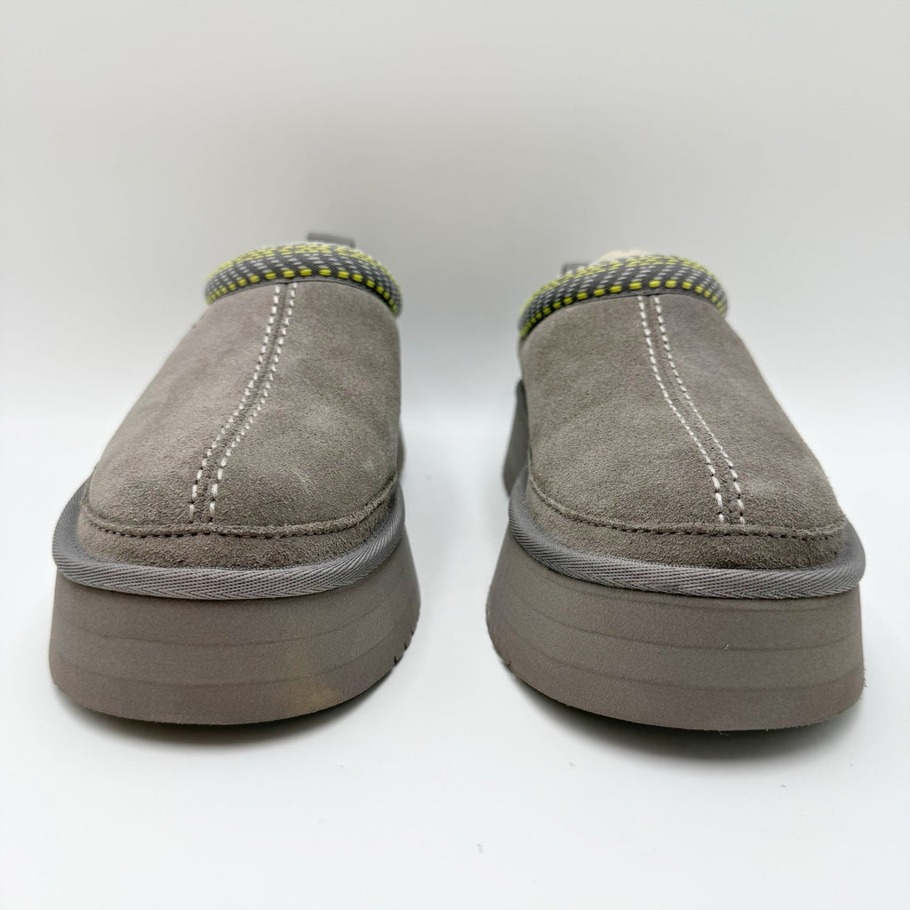 Koolaburra UGG Womens Burree Platform Slippers Size 6 Grey Cloud Suede NWOB