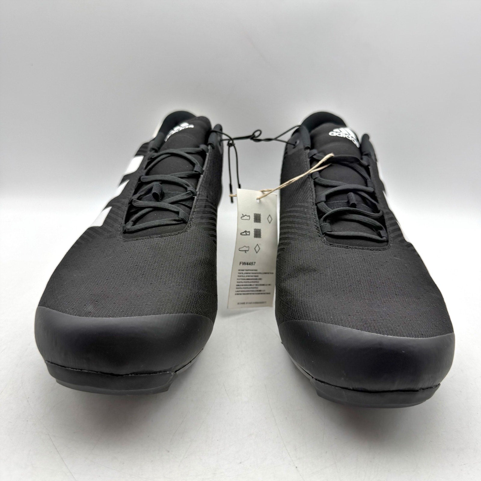 Adidas Mens The Road Cycling Shoes US 13 Black White Athletic NWT