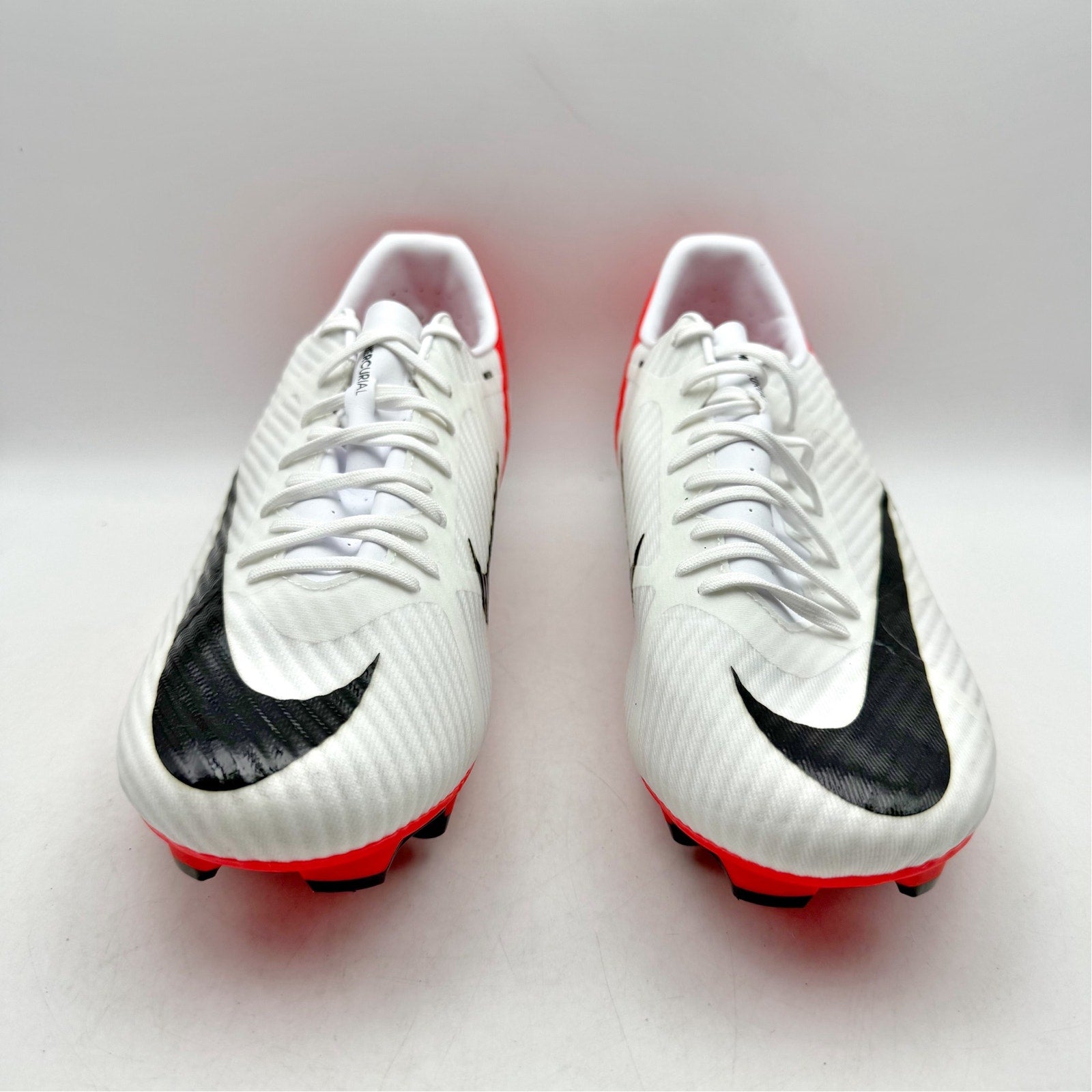Nike Mens Zoom Vapor 15 Academy MG Soccer Cleats US 11.5 White Red DJ5631 NWOB