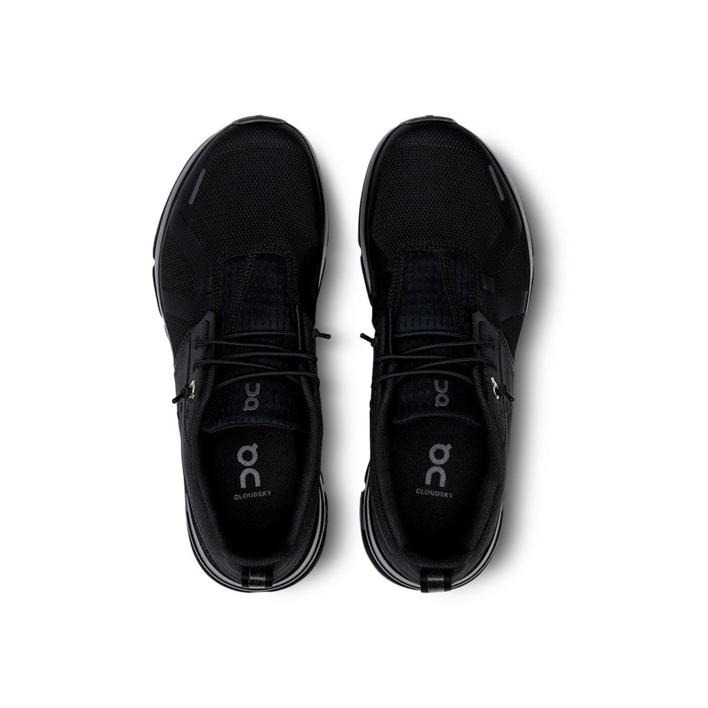 On Kids Cloud Sky Athletic Shoes Youth Size 5 EU 37.5 All Black NIB